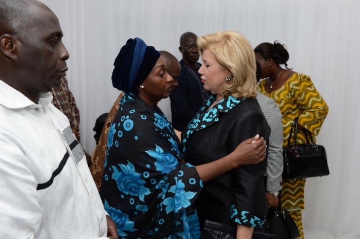 Solidarité au sommet de l’Etat: Dominique Ouattara aux côté des familles Goudou et Yacé